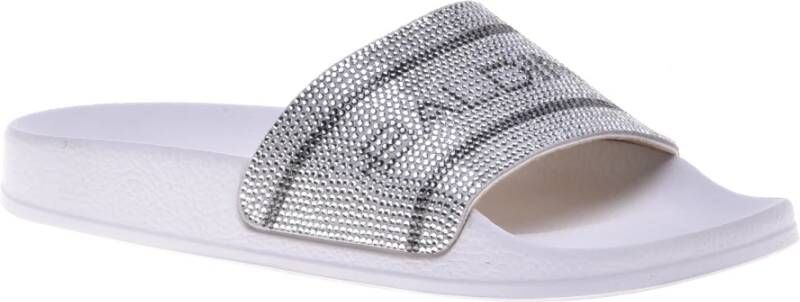 Baldinini Slipper in white microfibre White Dames