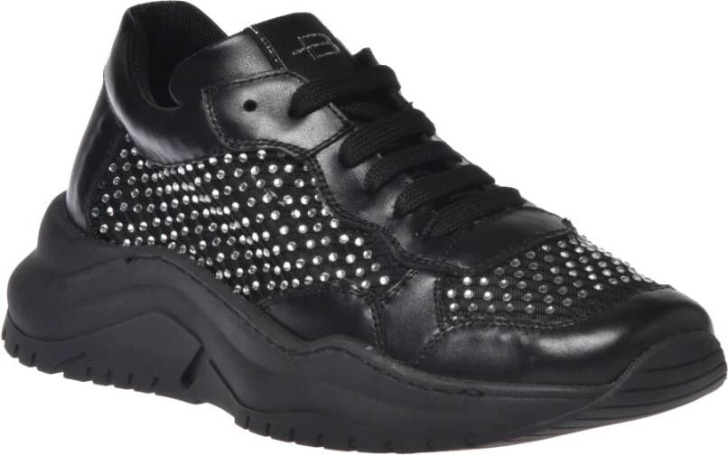 Baldinini Sneaker in black mesh Black Dames