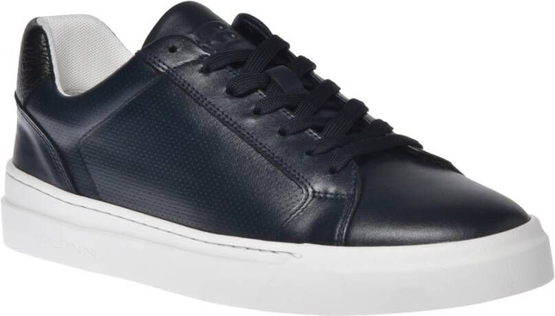 Baldinini Sneaker in blue calfskin Blue Heren