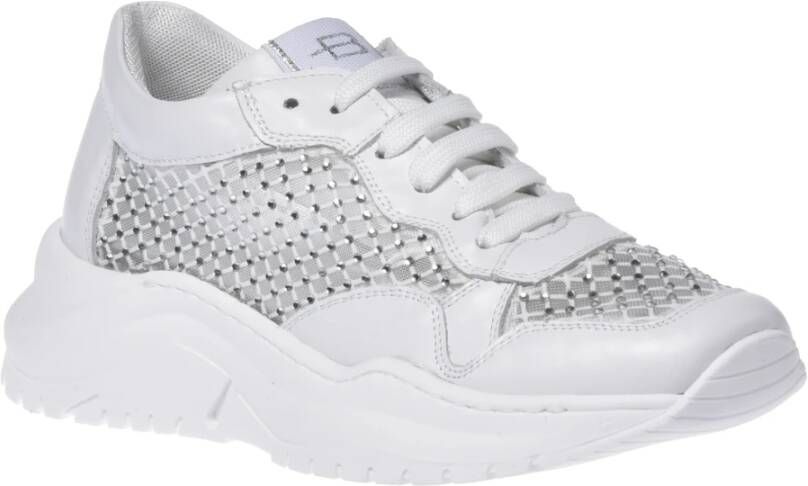 Baldinini Sneaker in white mesh White Dames