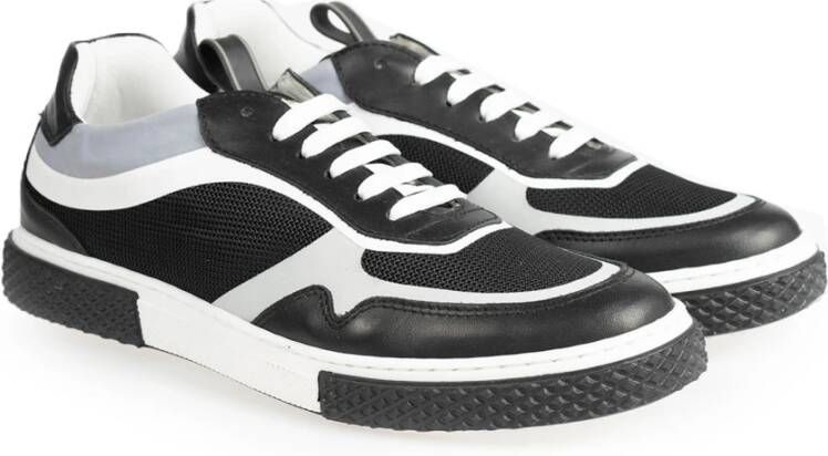 Baldinini Sneakers met Ronde Neus Zwart Heren