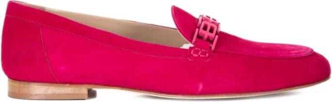 Baldinini Loafer in fuchsia suede Red Dames