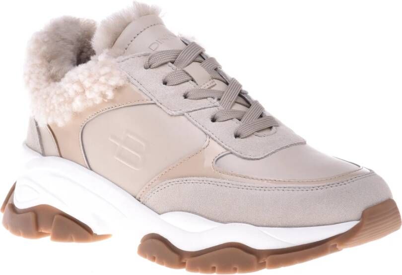 Baldinini Trainers in beige leather and suede Beige Dames