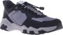 Baldinini Trainers in black and grey eco-leather Black Heren - Thumbnail 1