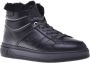 Baldinini Trainers in black leather and tumbled leather Black Heren - Thumbnail 1