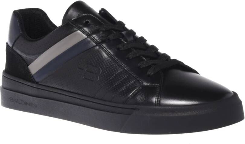 Baldinini Trainers in black leather Black Heren