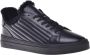 Baldinini Trainers in black quilted leather and leather Black Heren - Thumbnail 1