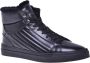 Baldinini Trainers in black quilted leather and leather Black Heren - Thumbnail 1