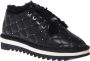 Baldinini Trainers in black quilted leather with studs Black Dames - Thumbnail 1