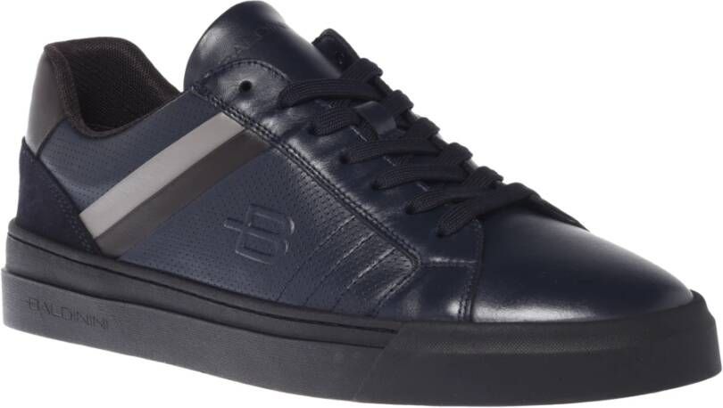 Baldinini Trainers in dark blue leather Blue Heren