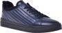 Baldinini Trainers in dark blue quilted leather and leather Blue Heren - Thumbnail 1