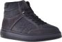 Baldinini Trainers in dark grey fabric and suede Gray Heren - Thumbnail 1