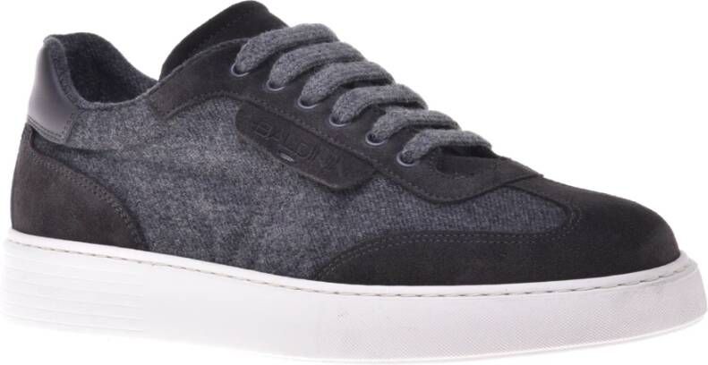 Baldinini Trainers in dark grey suede and fabric Gray Heren