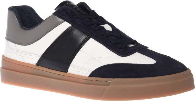 Baldinini Trainers in white and blue leather and suede Multicolor Heren