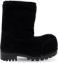 Balenciaga Alaska Bont Lage Sneeuwlaarzen Black Dames - Thumbnail 5