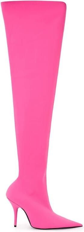 Balenciaga Chique Roze Polyester Enkellaarzen