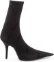 Balenciaga Elegante Zwarte Statement Laarzen van Spandex Black Dames - Thumbnail 7