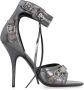 Balenciaga Grijze Leren Sandalen met Studs Gray Dames - Thumbnail 1