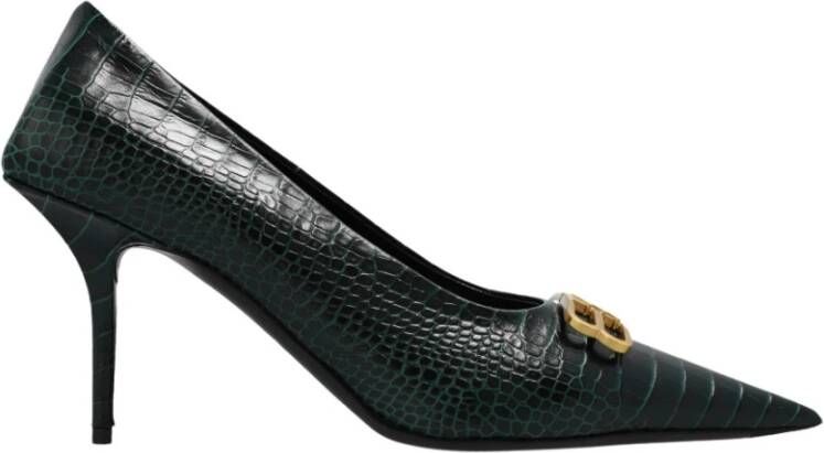 Balenciaga Groene 'Knife' Stiletto Pumps Green Dames