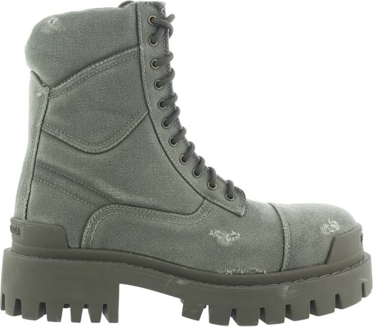 Balenciaga Dames Combat Strike 20Mm Boot Groen Green Dames