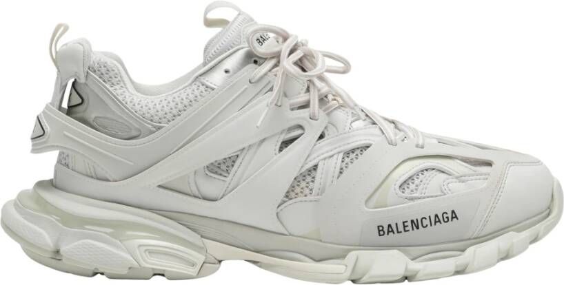 Balenciaga Lage Top Mesh Sneaker Track Textuur White Heren