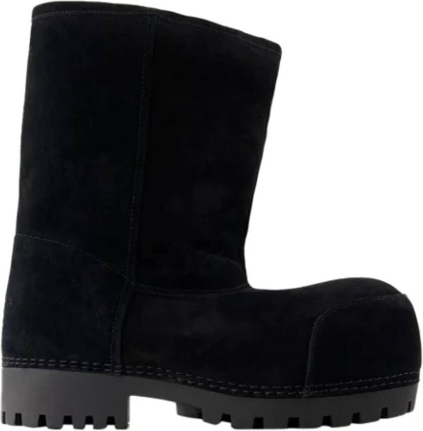 Balenciaga Leather boots Black Dames