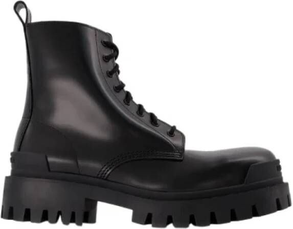 Balenciaga Leather boots Black Dames