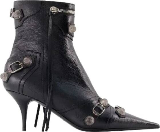 Balenciaga Leather boots Black Dames