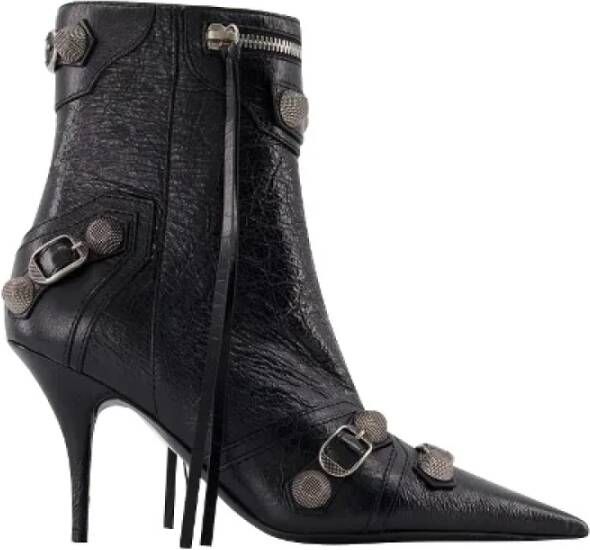 Balenciaga Leather boots Black Dames