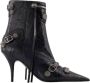 Balenciaga Leather boots Black Dames - Thumbnail 1