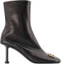 Balenciaga Leather boots Black Dames - Thumbnail 1