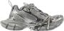 Balenciaga Metallic Grijze Sneakers Versleten Effect Gray Dames - Thumbnail 1