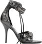 Balenciaga Metallic Sandalen met Stiletto Hakken Gray Dames - Thumbnail 1