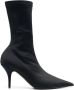 Balenciaga Puntige Leren Laarzen Black Dames - Thumbnail 1