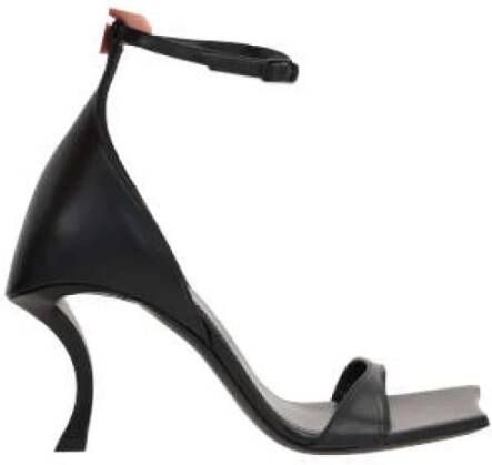 Balenciaga Hourglass Sandalen Leer Zwart Black Dames