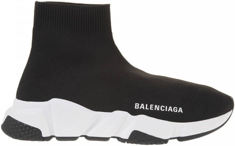 Balenciaga Zwart Witte Speed.2 Sok-Style Sneakers Black Dames