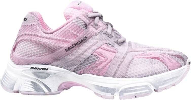 Balenciaga Phantom Mesh Sneakers Roze Dames