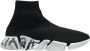 Balenciaga Speed 2.0 Graffiti Sneakers Multi Black Unisex - Thumbnail 1