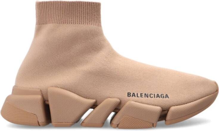 Balenciaga Speed 2.0 Sneakers Beige Dames Schoenen