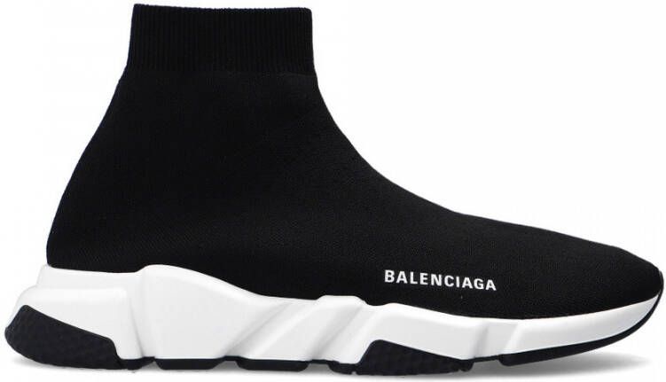 Balenciaga Zwart Witte Speed.2 Sok-Style Sneakers Black Dames