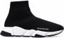 Balenciaga Zwart Witte Speed.2 Sok-Style Sneakers Black Dames - Thumbnail 1