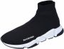 Balenciaga Zwart Witte Speed.2 Sok-Style Sneakers Black Dames - Thumbnail 12