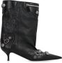 Balenciaga Studded Leren Enkellaarzen Black Dames - Thumbnail 1