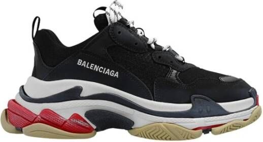 Balenciaga Triple S Lage Sneakers Black Heren