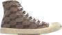 Balenciaga Monogram Logo Hi-Top Sneakers Brown Heren - Thumbnail 1