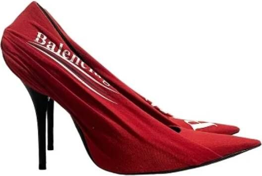 Balenciaga Vintage Pre-owned Canvas heels Red Dames