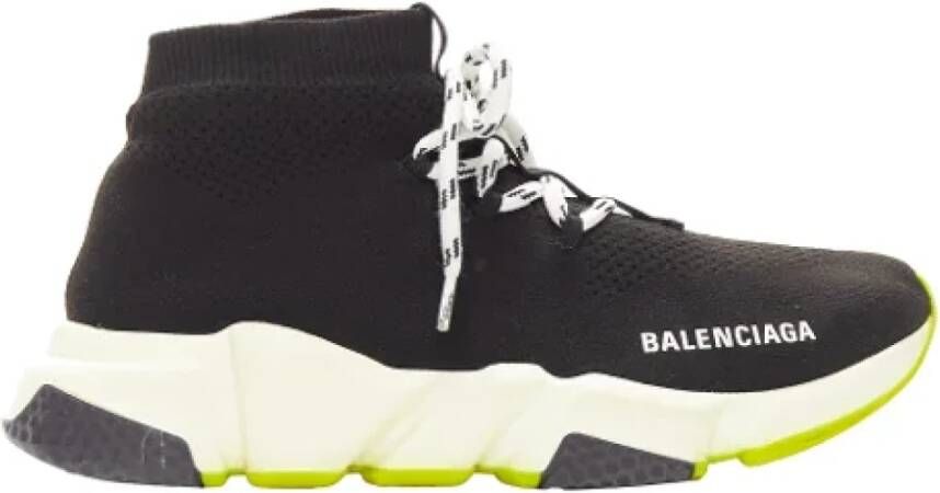 Balenciaga Vintage Pre-owned Cotton sneakers Black Dames