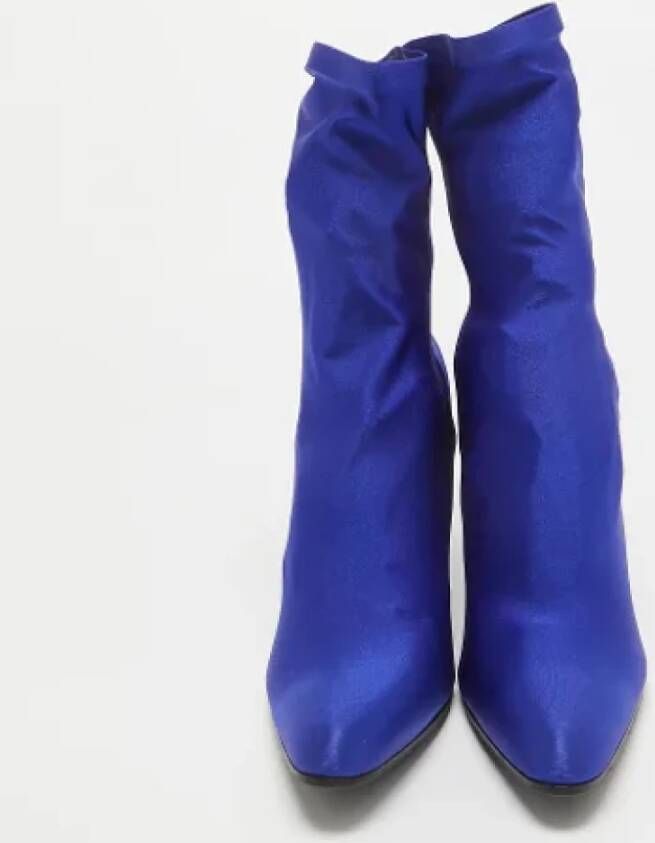 Balenciaga Vintage Pre-owned Fabric boots Blue Dames