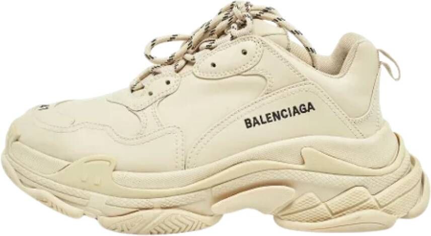 Balenciaga Vintage Pre-owned Fabric sneakers Beige Dames