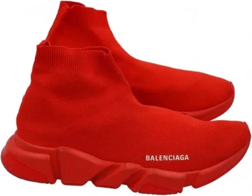 Balenciaga Vintage Pre-owned Fabric sneakers Red Dames